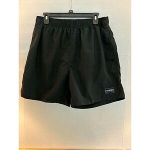 Escatch Make It Happen Mens Swim Trunks Black Mesh Lined Elastic Waist Shorts XL